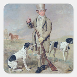 Richard-Prinz, mit Damon, der späte Oberst Melli Quadratischer Aufkleber