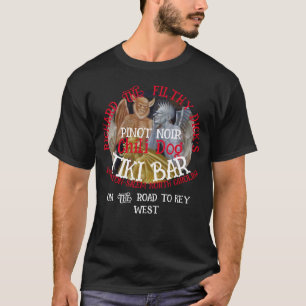 RICHARD THE FILTHY DICK'S Pinot Noir Chili Dog Bar T-Shirt