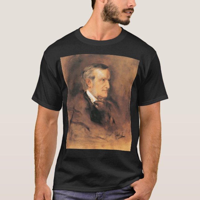 Richard Wagner (1813 1883) von Franz Von Lenbach T-Shirt (Vorderseite)
