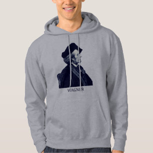 Richard Wagner, blau Hoodie