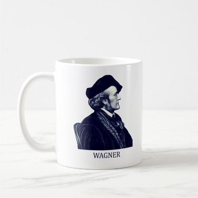 Richard Wagner, blau Kaffeetasse (Links)