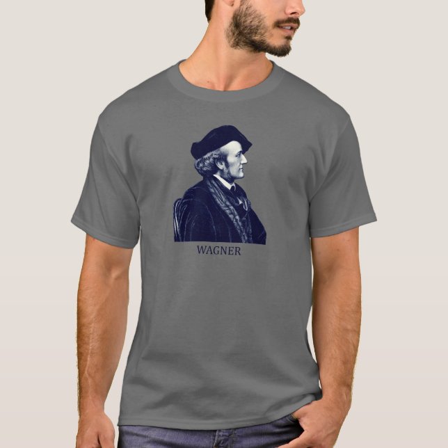 Richard Wagner, blau T-Shirt (Vorderseite)