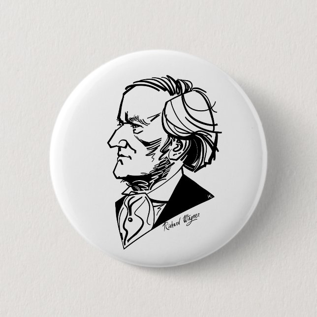 Richard Wagner Button (Vorderseite)