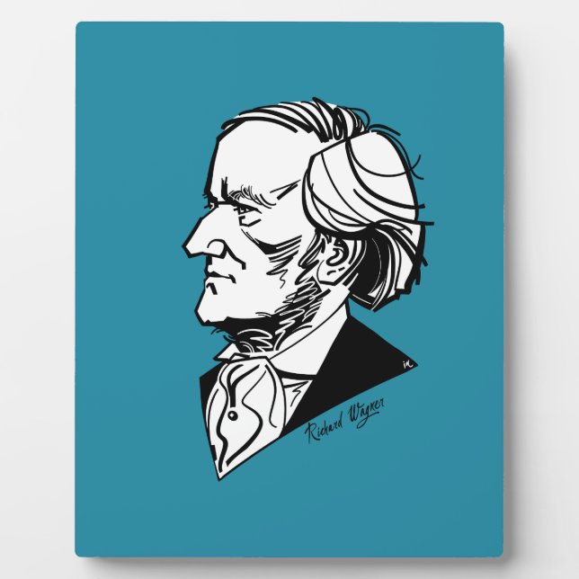 Richard Wagner Fotoplatte (Vorderseite)