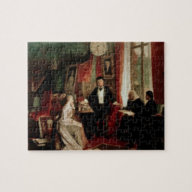 Richard Wagner mit Franz Liszt und Liszts daught Puzzle (Horizontal)