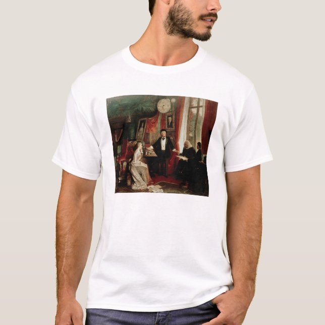 Richard Wagner mit Franz Liszt und Liszts daught T-Shirt (Vorderseite)