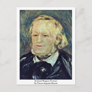 Richard Wagner-Portrait von Pierre-Auguste Renoir Postkarte