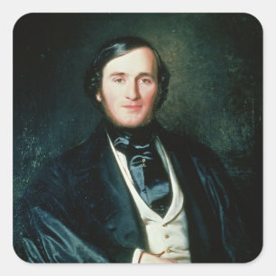 Richard Wagner Quadratischer Aufkleber