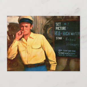 Richard Widmark ad for Hell and High Water Postkarte