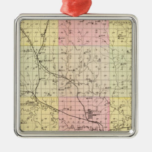 Richardson County, Nebraska Silbernes Ornament