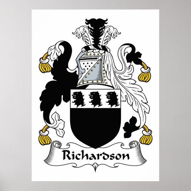Richardson Familienwappen Poster (Vorne)