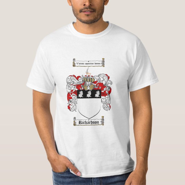 Richardson-Familienwappen - Richardson-Wappen T-Shirt (Vorderseite)