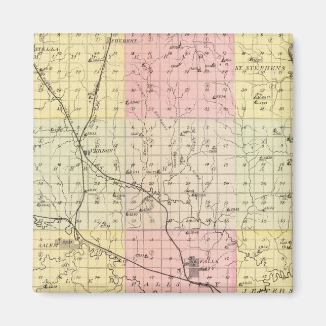 Richardson Landkreis, Nebraska Magnet (Vorne)