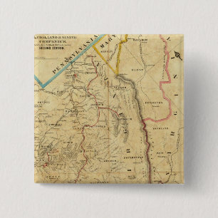 Richardsons Karte von West Virginia Button