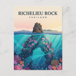 Richelieu-Felsen Thailand Postkarte