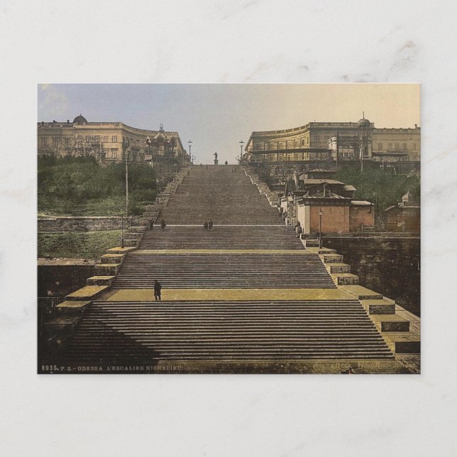 Richelieu Stair, Odessa, Russland (d.h. Ukraine) c Postkarte (Vorderseite)