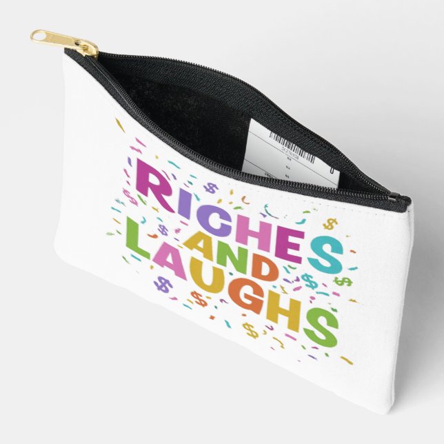 Riches and Laughs Print Cut Sew Bag Zubehörtasche (Offen)