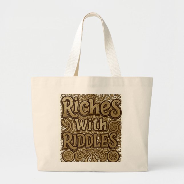 Riches mit Riddles Jumbo Stoffbeutel (Vorne)