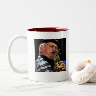 Richie Cole-Alt-Verrücktheits-Orchester-Tasse Zweifarbige Tasse
