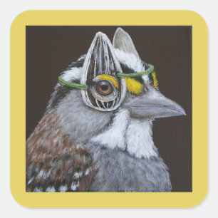 Richie der Spatwurzelaufkleber Quadratischer Aufkleber