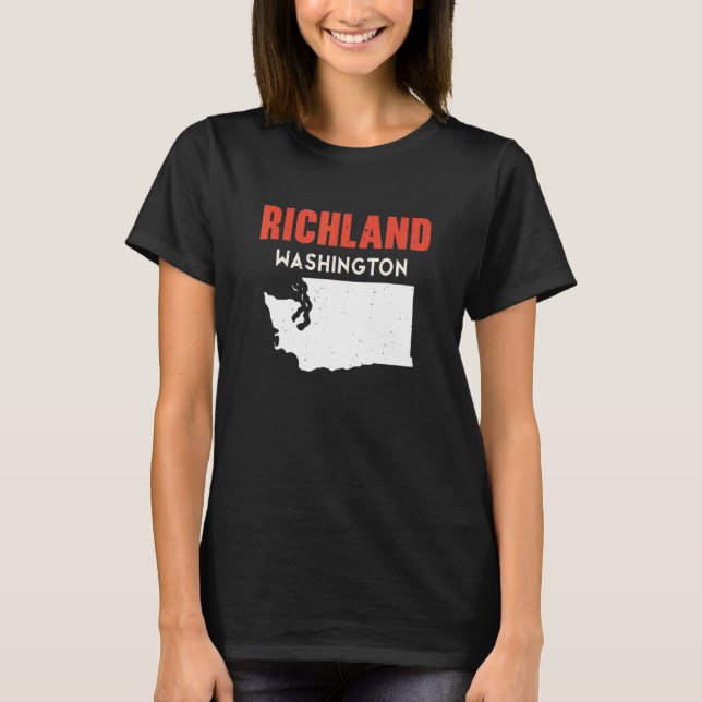 Richland Washington USA State America Travel Washi T-Shirt (Vorderseite)