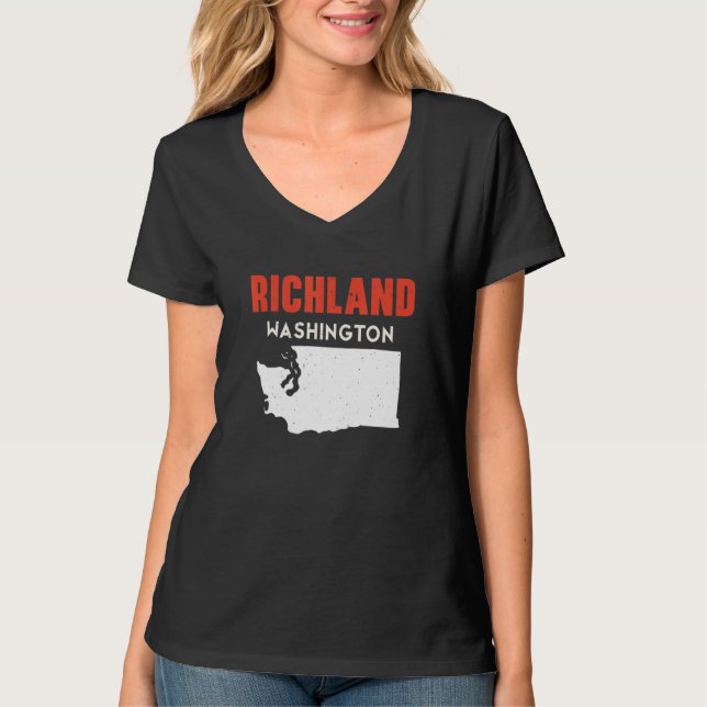 Richland Washington USA State America Travel Washi T-Shirt (Vorderseite)
