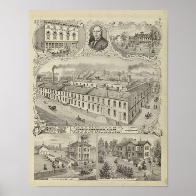Richmond Agricultural Works, Richmond, Indien Poster (Vorne)