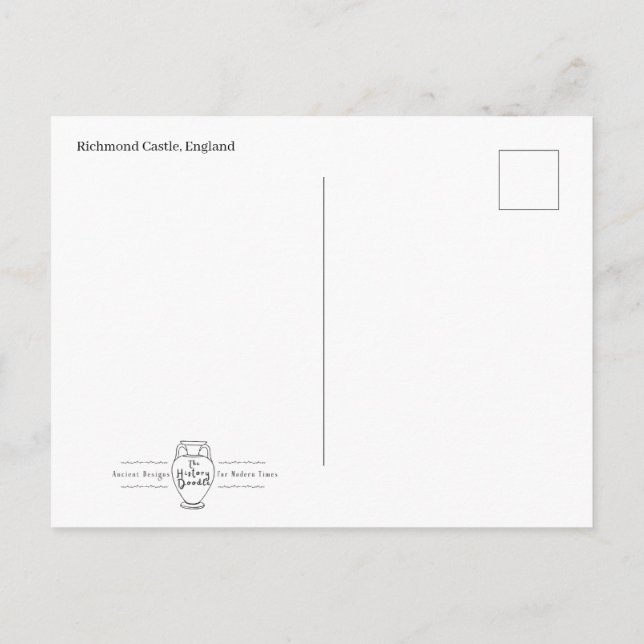 Richmond Castle Postcard Postkarte (Rückseite)