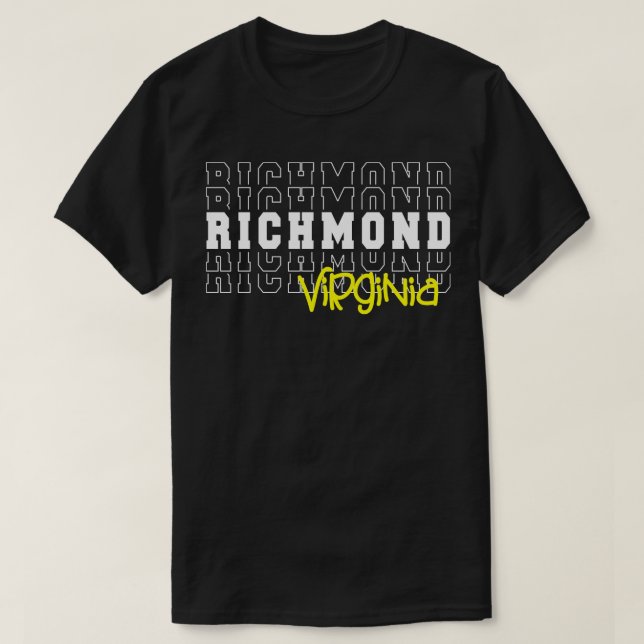 Richmond city Virginia Richmond VA T-Shirt (Design vorne)