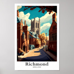 Richmond England Art Vintage Reise Illustration Poster