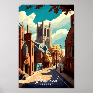 Richmond England Vintage Reise Illustration Poster