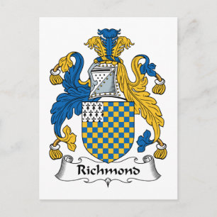 Richmond Familienwappen Postkarte