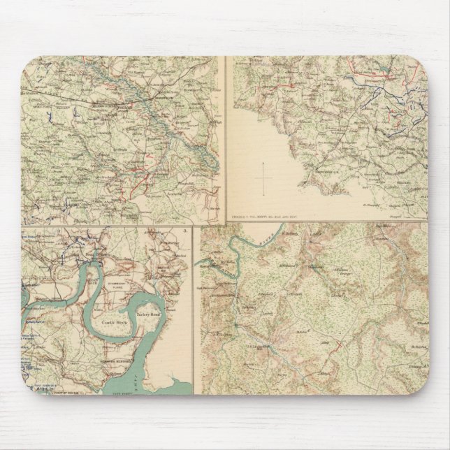 Richmond, Petersburg, Fünf Gabel Mousepad (Vorne)