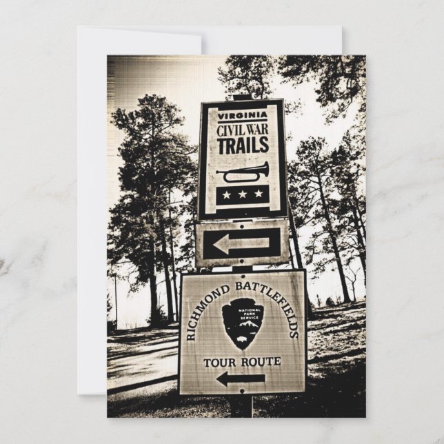 Richmond Schlachtfelder: Ziviler Kriegsweg im Kalt (Vorderseite)