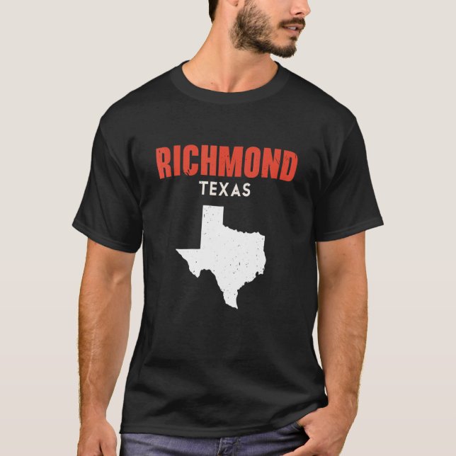 Richmond Texas USA Staat America Travel Texas T-Shirt (Vorderseite)