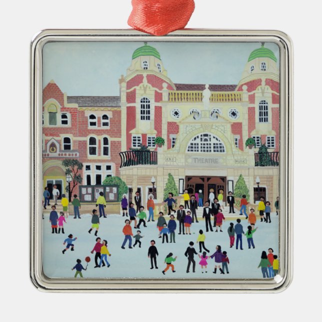 Richmond-Theater London Silbernes Ornament (Vorne)