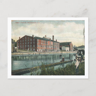 Richmond VA, 1909 Libby-Gefängnis, Vintage-Inspiri Postkarte