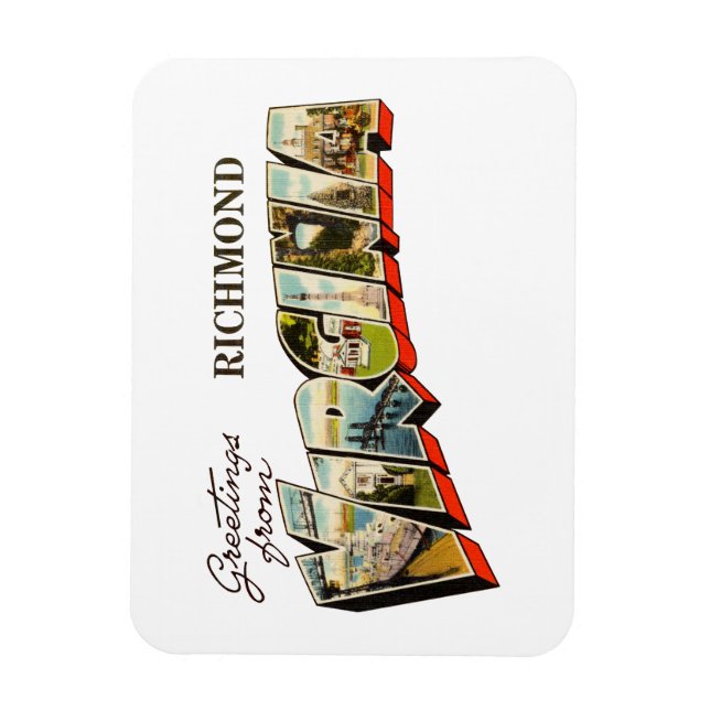Richmond VA 1 Magnet (Vertikal)