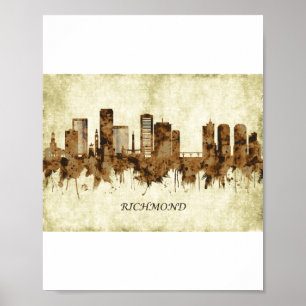 Richmond Virginia Cityscape Poster