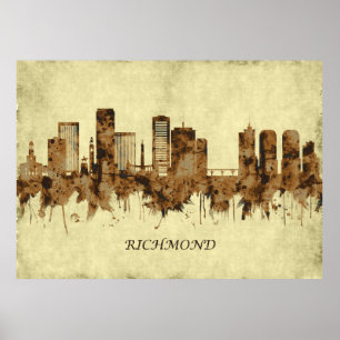 Richmond Virginia Cityscape Poster