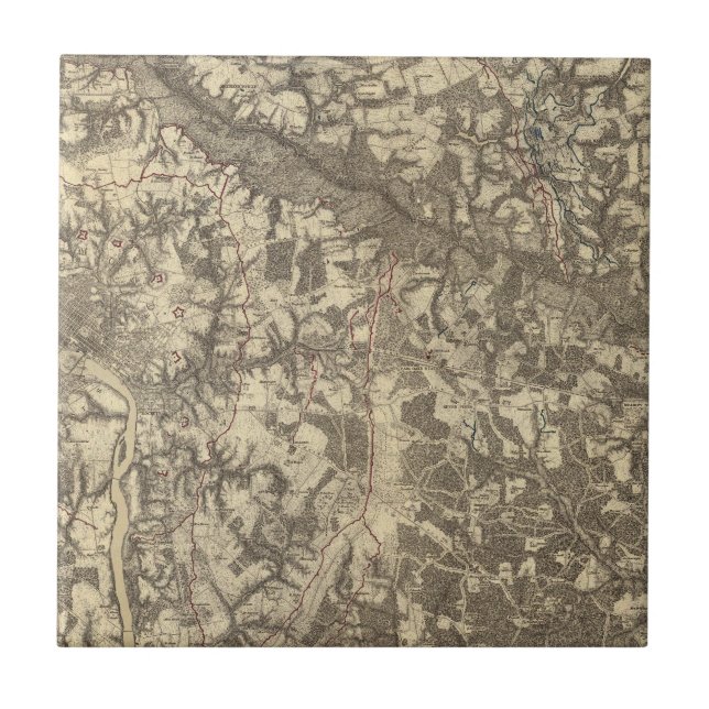 Richmond, Virginia Fliese (Vorderseite)