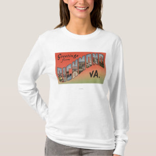Richmond, Virginia - große Buchstabe-Szenen 3 T-Shirt