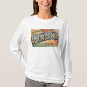 Richmond, Virginia - große Buchstabe-Szenen T-Shirt
