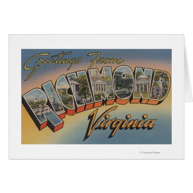 Richmond, Virginia - Große Buchstabenszenen 2 (Vorderseite (Horizontal))