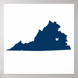 Richmond, Virginia Liebe Poster