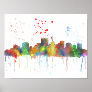 RICHMOND VIRGINIA SKYLINE POSTER