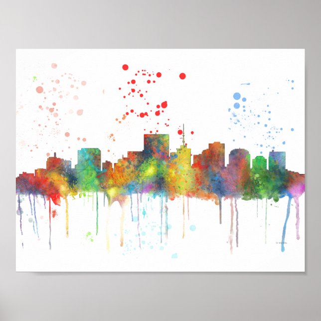 RICHMOND VIRGINIA SKYLINE POSTER (Vorne)