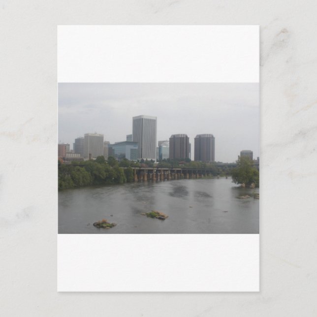 Richmond Virginia Skyline Postkarte (Vorderseite)