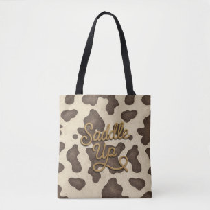 Richten Sie den braunen Cowhide Cow Print Country