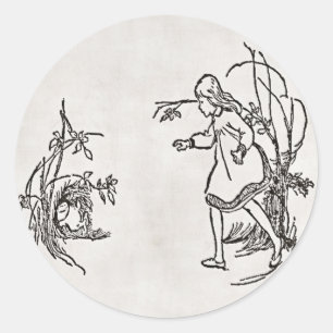 Richten Sie den Kaninchenhalter ab Runder Aufkleber